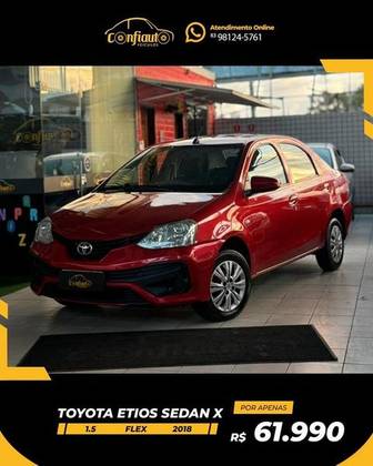 TOYOTA ETIOS 1.5 X SEDAN 16V FLEX 4P MANUAL